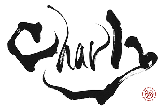 Japanese calligraphy ENGLISH "Charley"